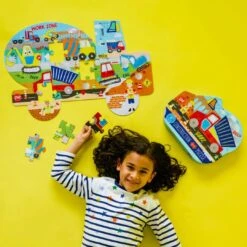 40 Piece Construction Truck-Shaped Jigsaw Puzzle 8 40 Piece Construction Truck-Shaped Jigsaw Puzzle -Children's Trendy Toy Store 40 piece construction truck shaped jigsaw puzzle floss and rock lil tulips 30906161234038