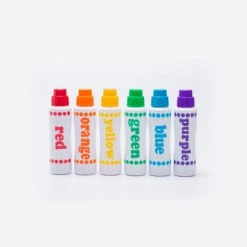 6 Pack Rainbow Marker -Children's Trendy Toy Store 6 pack rainbow marker do a dot art lil tulips 28133166907510