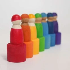 7 Rainbow Friends In Bowls 10 7 Rainbow Friends In Bowls -Children's Trendy Toy Store 7 rainbow friends in bowls grimm s lil tulips 15038719492214