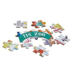 80 Piece The Zoo Leaf-Shaped Jigsaw Puzzle -Children's Trendy Toy Store 80 piece the zoo leaf shaped jigsaw puzzle floss and rock lil tulips 30906187907190