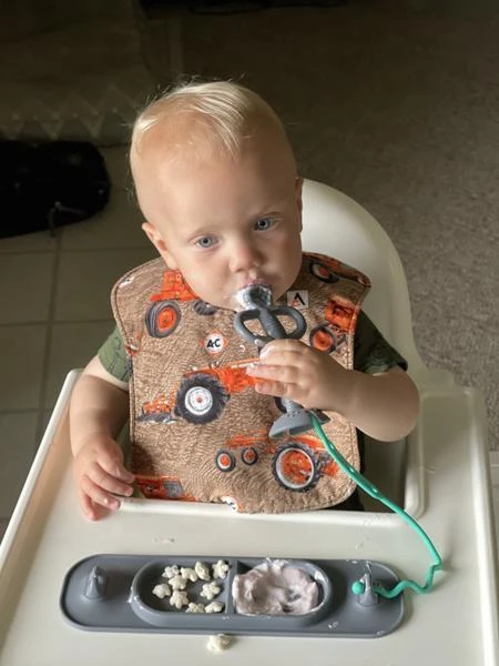 A Busy Baby Teether & Training Spoon - Orange 4 A Busy Baby Teether & Training Spoon - Orange - Image 2