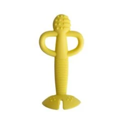 A Busy Baby Teether & Training Spoon - Yellow