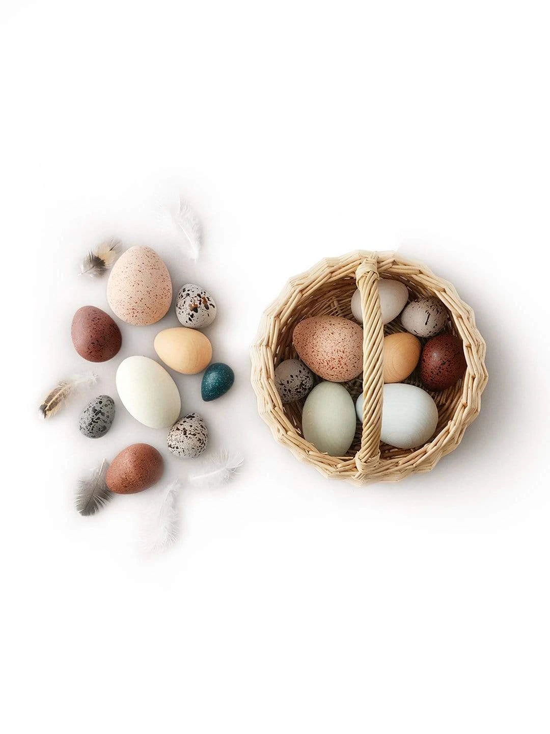 A Dozen Wooden Bird Eggs Basket 5 A Dozen Wooden Bird Eggs Basket - Image 3