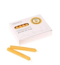 Amber Beeswax Candles (100%) 20 Count
