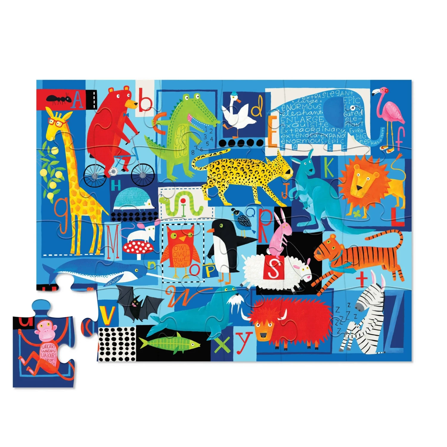 Crocodile Creek Animal ABC 24 Piece Puzzle Case 4 Crocodile Creek Animal ABC 24 Piece Puzzle Case - Image 2