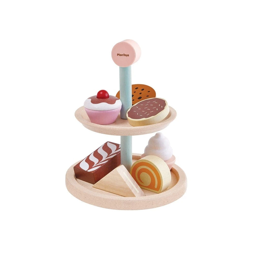 Plan Toys Bakery Stand Set 3 Plan Toys Bakery Stand Set