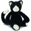 JELLYCAT Bashful Black & White Kitten Original (Small) 1 JELLYCAT Bashful Black & White Kitten Original (Small) -Children's Trendy Toy Store bashful black white kitten small default jellycat jellycat lil tulips 14046581955