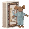 Maileg Big Brother Mouse In Matchbox (Pajamas) 2 Maileg Big Brother Mouse In Matchbox (Pajamas) -Children's Trendy Toy Store big brother mouse in matchbox pajamas maileg lil tulips 30666529243254