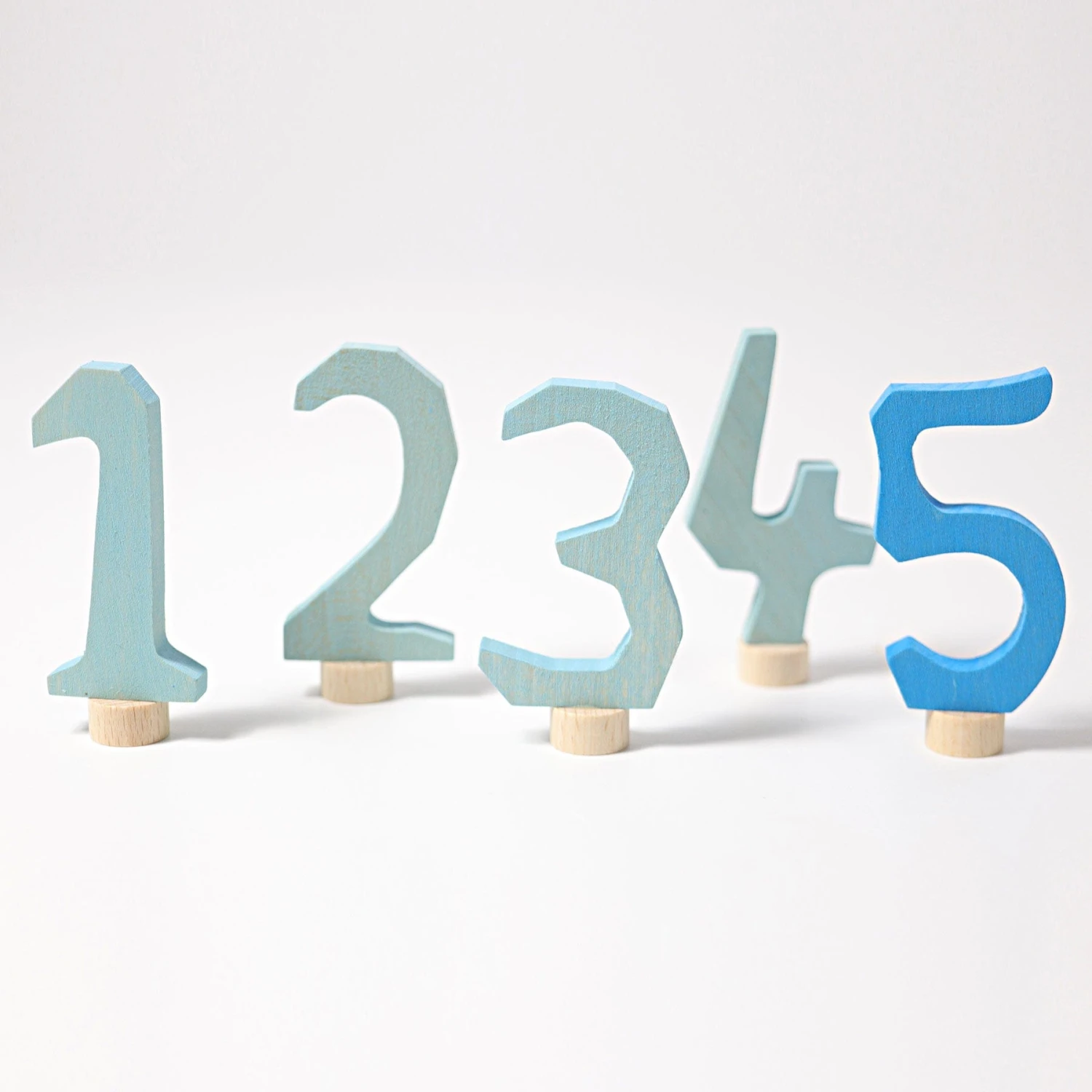 Blue Decorative Numbers 1-5 3 Blue Decorative Numbers 1-5