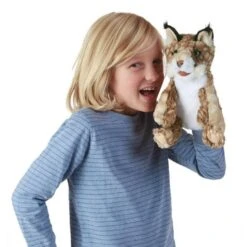 Bobcat Kitten Puppet -Children's Trendy Toy Store bobcat kitten puppet folkmanis puppets folkmanis puppets lil tulips 30200461820022