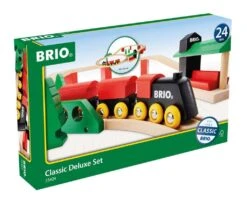 BRIO Railway Classic Deluxe Set 33424 -Children's Trendy Toy Store brio railway classic deluxe set 33424 brio model trains train sets lil tulips 31057198055542