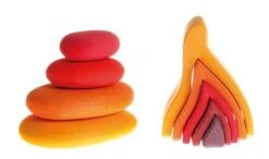 Building Set Fire Pebbles 9 Building Set Fire Pebbles -Children's Trendy Toy Store building set fire pebbles grimm s lil tulips 1561001885720