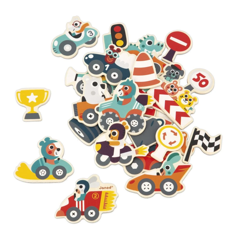 Janod Car Magnets - 24 Pieces 4 Janod Car Magnets - 24 Pieces - Image 2