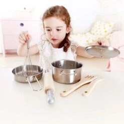 Hape Chef's Cooking Set -Children's Trendy Toy Store chef s cooking set hape lil tulips 14789453480054