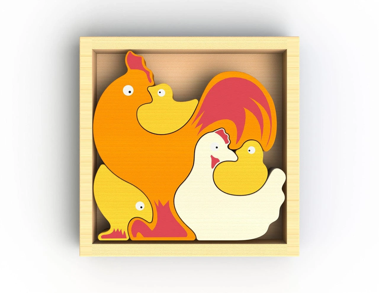 Chicken Family Puzzle 3 Chicken Family Puzzle