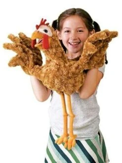 Chicken Puppet -Children's Trendy Toy Store chicken puppet folkmanis puppets folkmanis puppets lil tulips 28906865950838