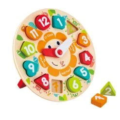 Hape Chunky Clock Puzzle -Children's Trendy Toy Store chunky clock puzzle hape lil tulips 804231151640