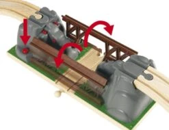 Brio Collapsing Bridge -Children's Trendy Toy Store collapsing bridge brio model trains train sets lil tulips 30092032049270