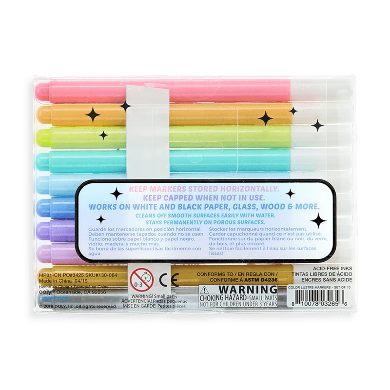 Ooly Color Lustre Metallic Brush Markers 3 Ooly Color Lustre Metallic Brush Markers - Image 2