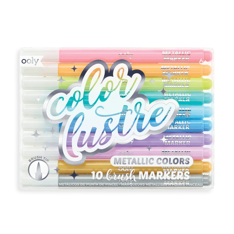 Ooly Color Lustre Metallic Brush Markers 2 Ooly Color Lustre Metallic Brush Markers