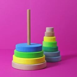 Conical Tower Neon Green -Children's Trendy Toy Store conical tower neon green grimm s lil tulips 30775320182902