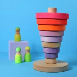 Conical Tower Neon Pink 11 Conical Tower Neon Pink -Children's Trendy Toy Store conical tower neon pink grimm s lil tulips 30775298654326