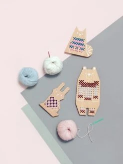 Cross Stitch Friends – Cat -Children's Trendy Toy Store cross stitch friends cat moon picnic lil tulips 29524418822262