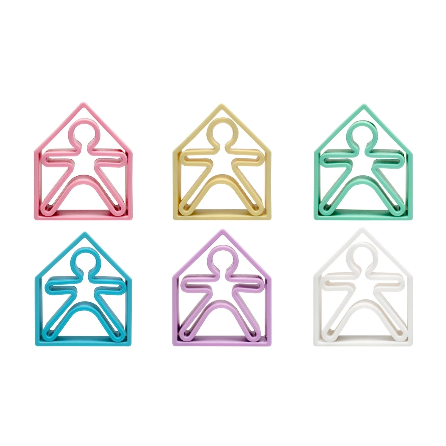 Pastel Kids & Houses 6 Pack 3 Pastel Kids & Houses 6 Pack