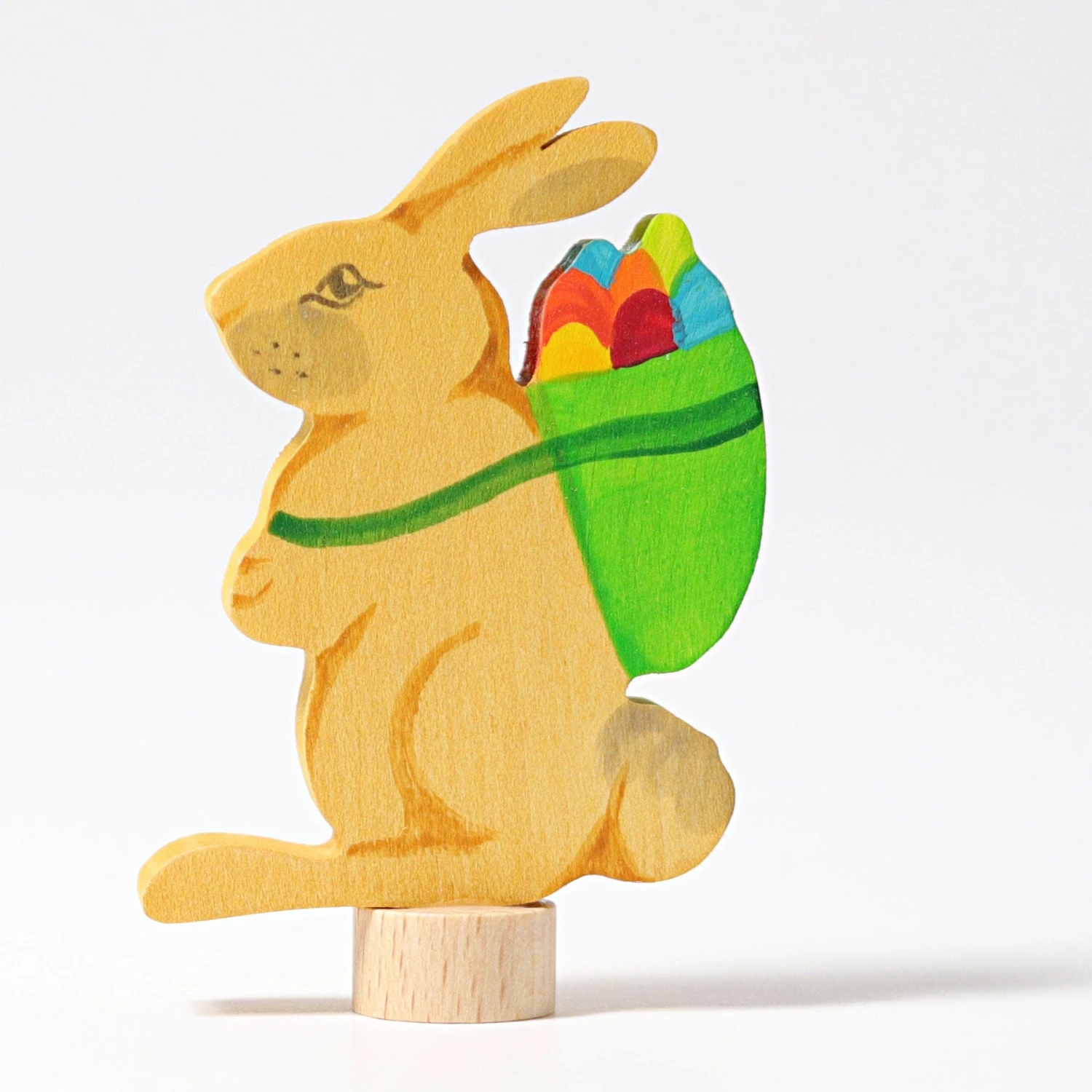 Decorative Figure Rabbit With Basket 3 Decorative Figure Rabbit With Basket