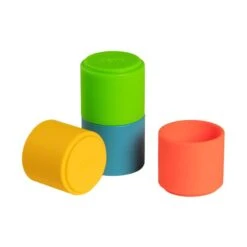 Dëna 4 Neon Stacking Cups -Children's Trendy Toy Store dena 4 neon stacking cups dena pacifiers teethers lil tulips 30805265612918