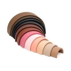 Diversity Silicone Rainbow - 12 Piece -Children's Trendy Toy Store dena rainbow 12x diversity dena lil tulips 28913524670582
