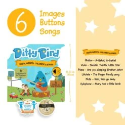 Ditty Bird Baby Sound Book: Instrumental Children's Songs 9 Ditty Bird Baby Sound Book: Instrumental Children's Songs -Children's Trendy Toy Store ditty bird baby sound book instrumental children s songs ditty bird book lil tulips 27966040178806