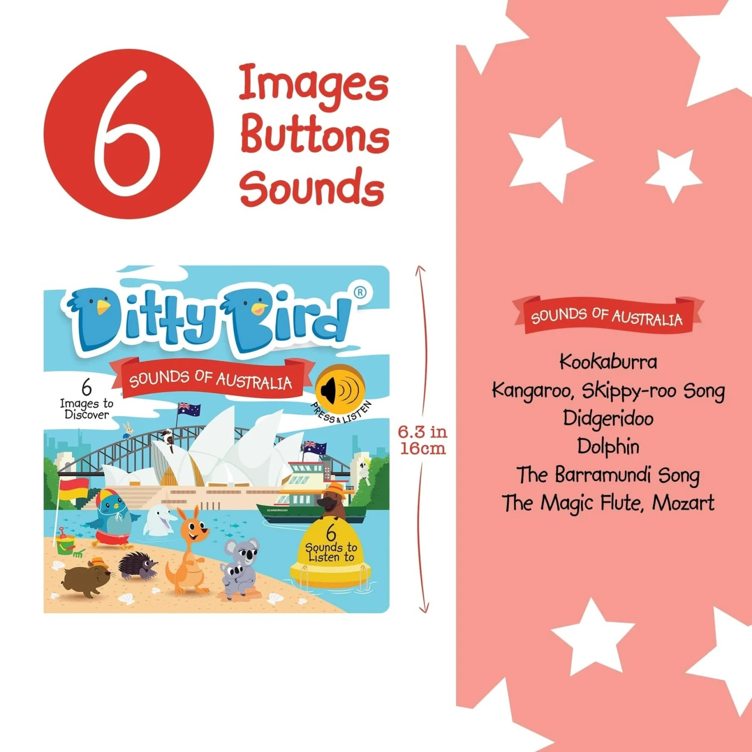 Ditty Bird Baby Sound Book: Sounds Of Australia 4 Ditty Bird Baby Sound Book: Sounds Of Australia - Image 2