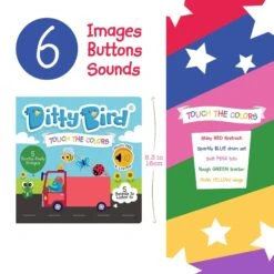 Ditty Bird Baby Sound Book: Touch The Colors 7 Ditty Bird Baby Sound Book: Touch The Colors -Children's Trendy Toy Store ditty bird baby sound book touch the colors ditty bird book lil tulips 30861740179574