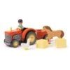 Tender Leaf Farmyard Tractor -Children's Trendy Toy Store farmyard tractor tender leaf lil tulips 30091008278646