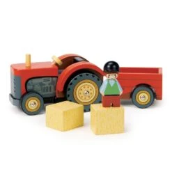 Tender Leaf Farmyard Tractor -Children's Trendy Toy Store farmyard tractor tender leaf lil tulips 30091008409718