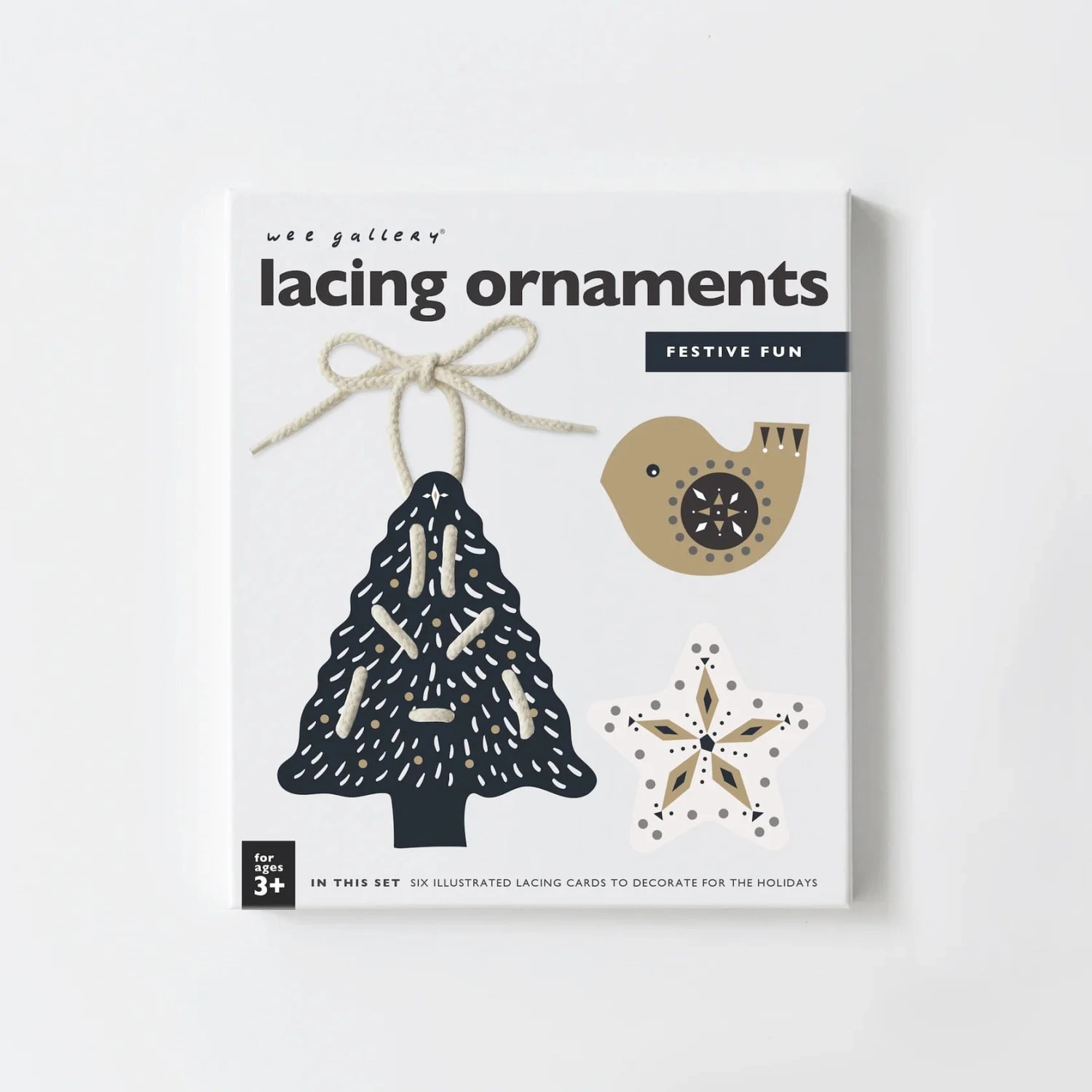 Festive Fun Lacing Ornaments 3 Festive Fun Lacing Ornaments