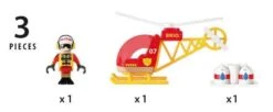 Brio Firefighter Helicopter -Children's Trendy Toy Store firefighter helicopter brio model trains train sets lil tulips 30975003164790