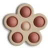 Mushie Flower Press Toy (Rose/Blush/Shifting Sand) -Children's Trendy Toy Store flower press toy rose blush shifting sand mushie lil tulips 29282988359798