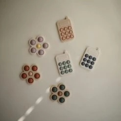 Mushie Flower Press Toy (Rose/Blush/Shifting Sand) -Children's Trendy Toy Store flower press toy rose blush shifting sand mushie lil tulips 29282988490870