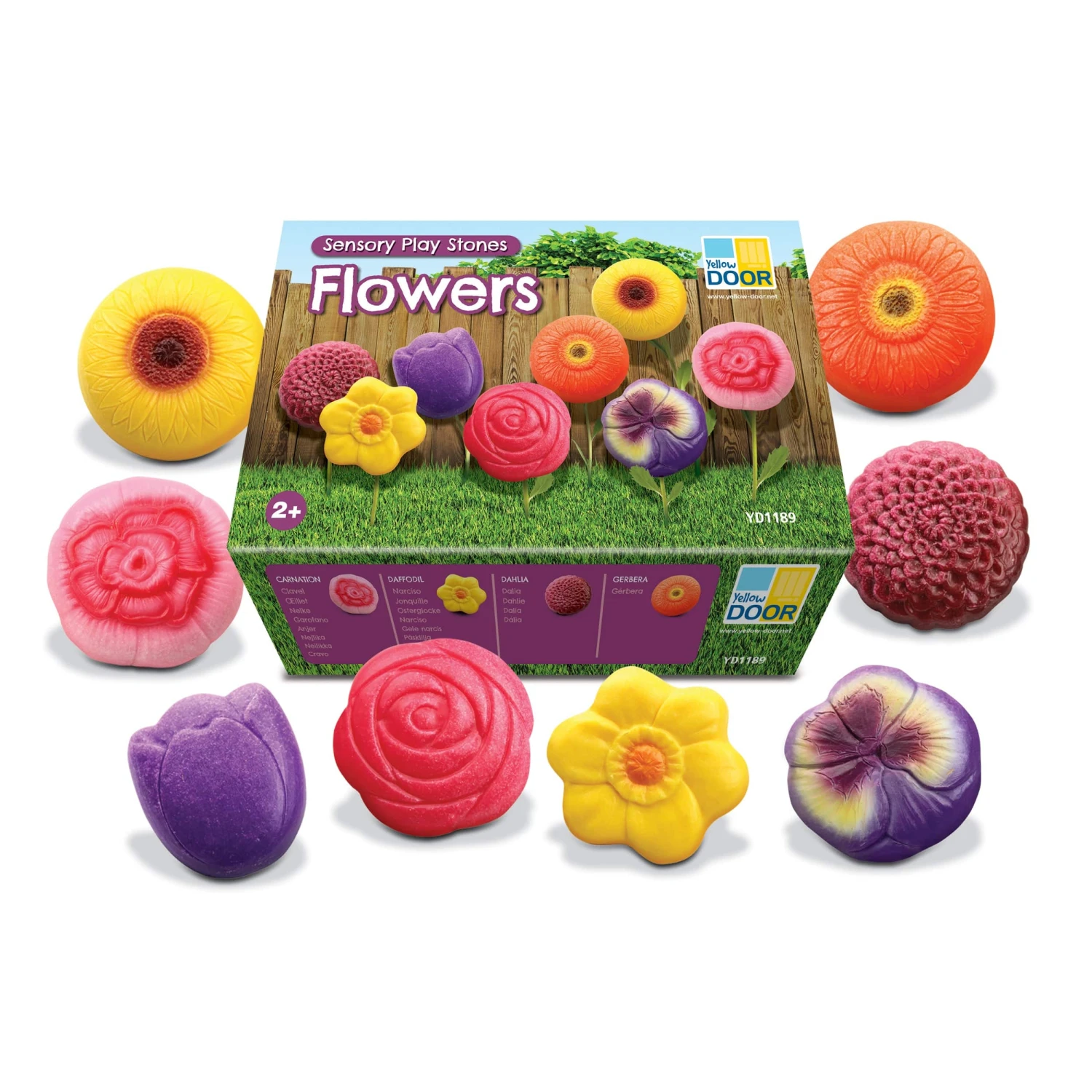 Flowers Sensory Play Stones 3 Flowers Sensory Play Stones