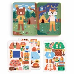 Chronicle Books Happy Camper Magnetic Play Set -Children's Trendy Toy Store happy camper magnetic play set chronicle books cpuzzle lil tulips 30614311534710