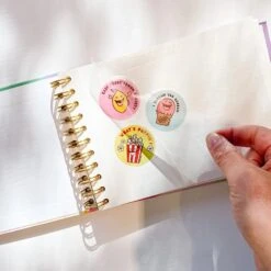 Hardcover Retro Style Sticker Book 8 Hardcover Retro Style Sticker Book -Children's Trendy Toy Store hardcover retro style sticker book the penny paper co lil tulips 29802671308918