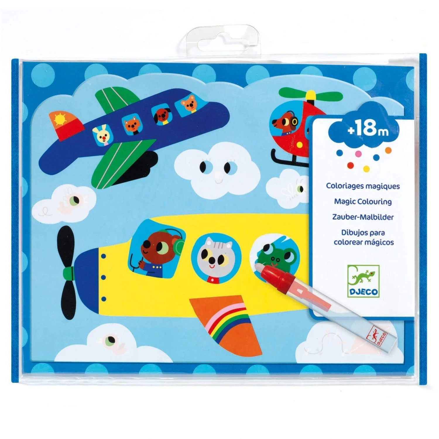 Djeco Hidden In The Sky Paint With Water Activity Set 4 Djeco Hidden In The Sky Paint With Water Activity Set - Image 2