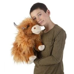 Highland Cow Puppet -Children's Trendy Toy Store highland cow puppet folkmanis puppets folkmanis puppets lil tulips 30072904941686