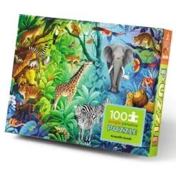 Crocodile Creek Jungle Paradise 100 Piece Holographic Puzzle