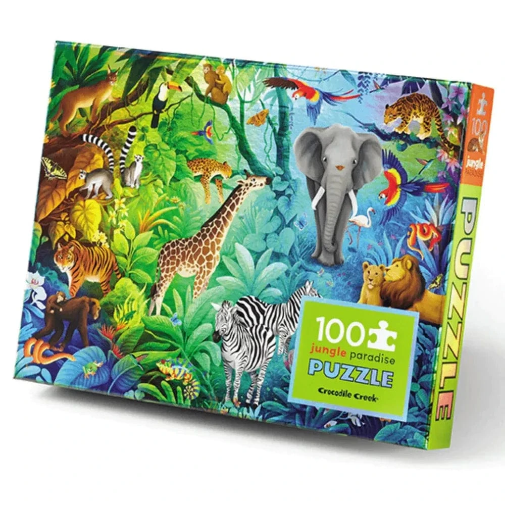 Crocodile Creek Jungle Paradise 100 Piece Holographic Puzzle 3 Crocodile Creek Jungle Paradise 100 Piece Holographic Puzzle