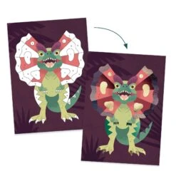 Djeco Jurassic Rub-On Foil Transfer Craft Kit -Children's Trendy Toy Store jurassic rub on foil transfer craft kit djeco lil tulips 30273010139254