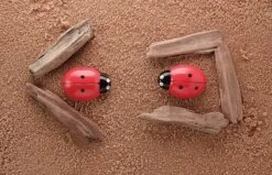 Ladybug Counting Play Stones 8 Ladybug Counting Play Stones -Children's Trendy Toy Store ladybug counting play stones yellow door us llc lil tulips 30580112097398