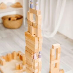 Large Natural Stepped Pyramid -Children's Trendy Toy Store large natural stepped pyramid grimm s lil tulips 30366119755894